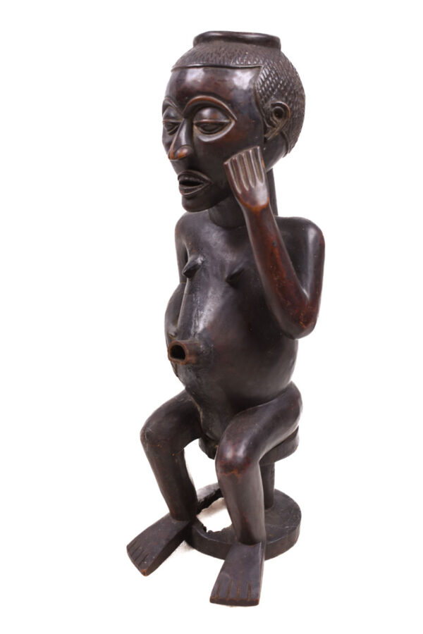 Anthropomorphic Cup Figure - Wood - Kuba - Congo