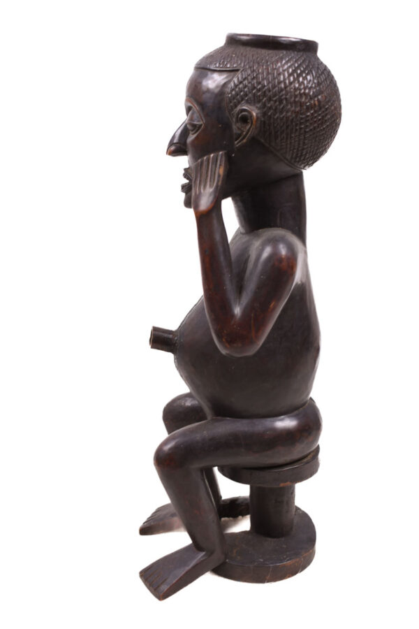 Anthropomorphic Cup Figure - Wood - Kuba - Congo