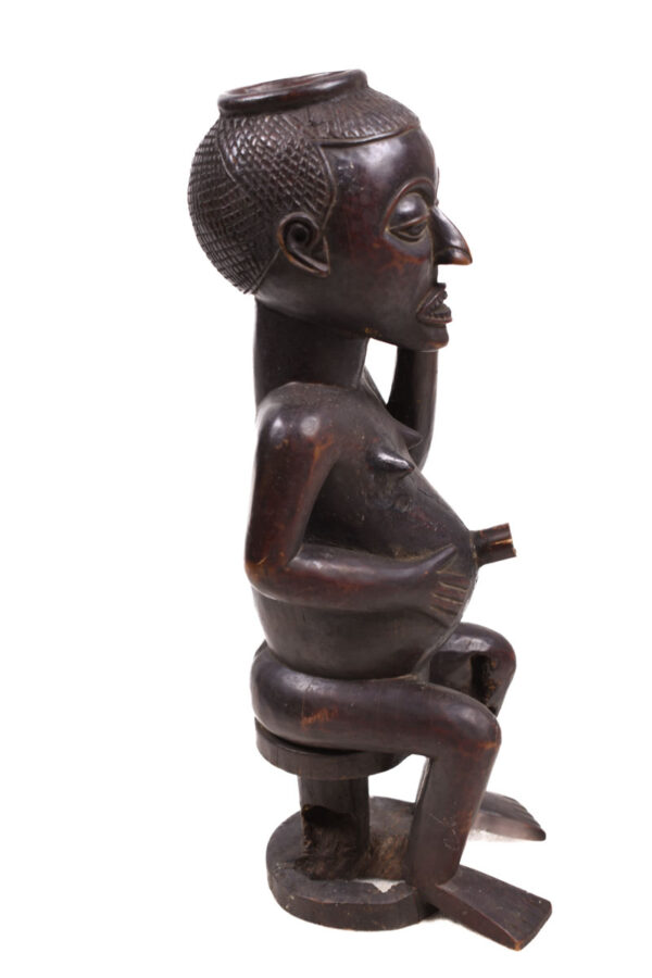 Anthropomorphic Cup Figure - Wood - Kuba - Congo