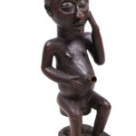 Anthropomorphic Cup Figure - Wood - Kuba - Congo