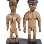 Couple figure - Wood - Adan Ewe - Togo