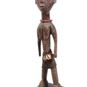 Ancestor Figure - Wood, Beads, Cauri shells - Mossi - Burkina Faso