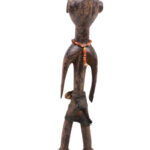 Ancestor Figure - Wood, Beads, Cauri shells - Mossi - Burkina Faso