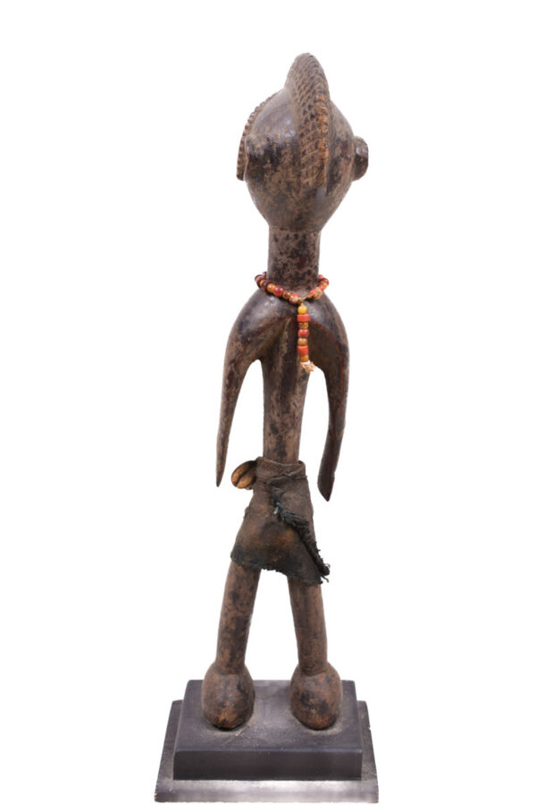 Ancestor Figure - Wood, Beads, Cauri shells - Mossi - Burkina Faso