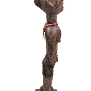 Ancestor Figure - Wood, Beads, Cauri shells - Mossi - Burkina Faso