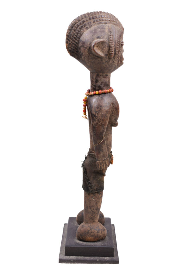 Ancestor Figure - Wood, Beads, Cauri shells - Mossi - Burkina Faso