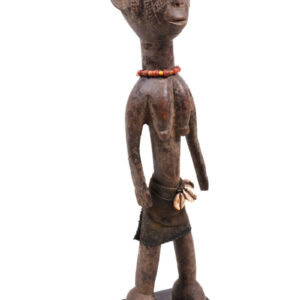 Ancestor Figure - Wood, Beads, Cauri shells - Mossi - Burkina Faso
