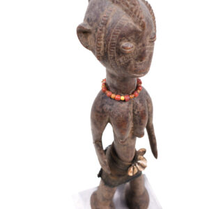 Ancestor Figure - Wood, Beads, Cauri shells - Mossi - Burkina Faso