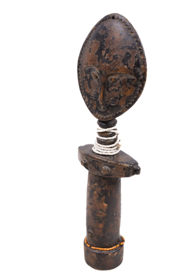 Fertility doll - Wood, Beads - Akuaba - Ashanti - Ghana