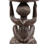 Stool - Wood - Luba - DR Congo
