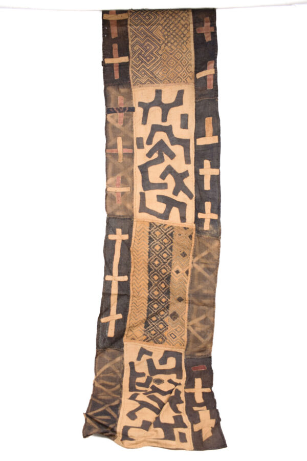 Textile - Cloth - Shoowa-Kuba - DR Congo 240 cm