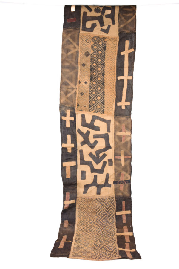 Textile - Cloth - Shoowa-Kuba - DR Congo 240 cm