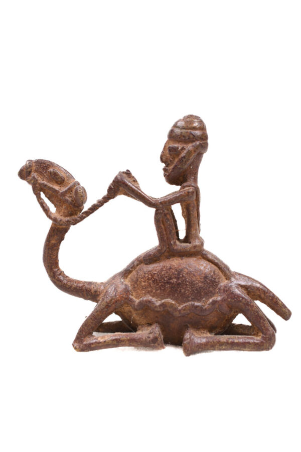 Camel rider figure - Bronze - Dogon - Mali