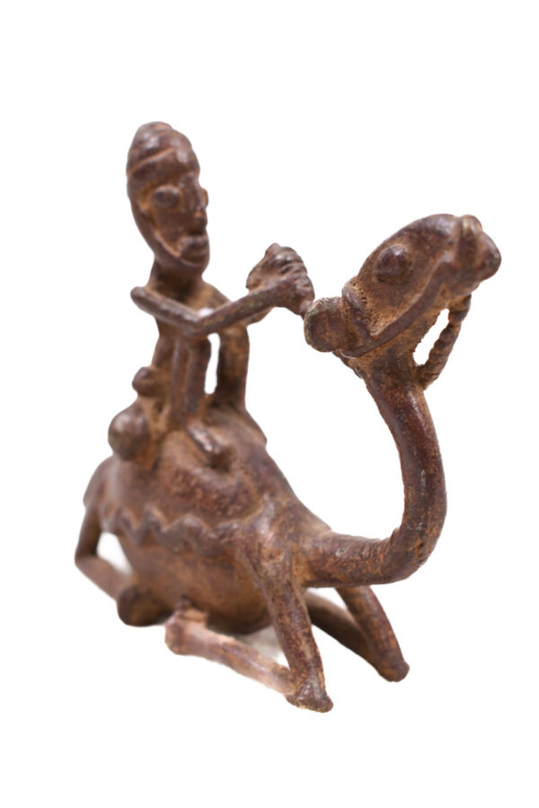 Camel rider figure - Bronze - Dogon - Mali