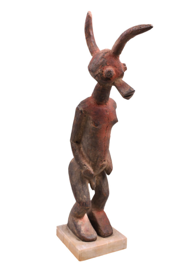 Ancestor figure - Wood - Chamba - Nigeria