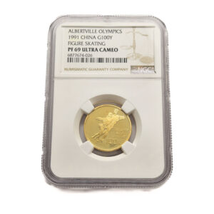 CHINA 100 Yuan 1991 Figure Skating - NGC