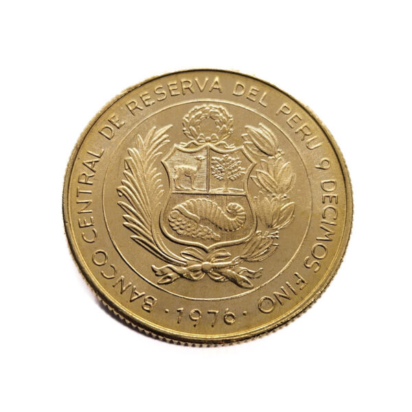 Peru 1 Sol de Oro 1976 Battle of Ayacucho