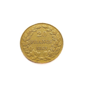Belgium 20 Francs 1865 Leopold I