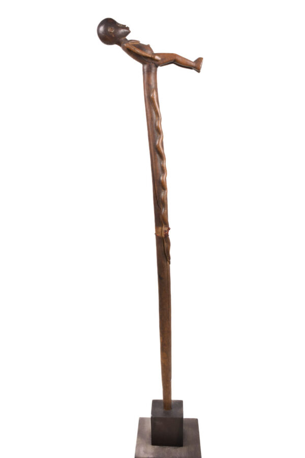 Power Stick / Scepter - Wood - Lobi - Burkina Faso - KF Schädler Certificate