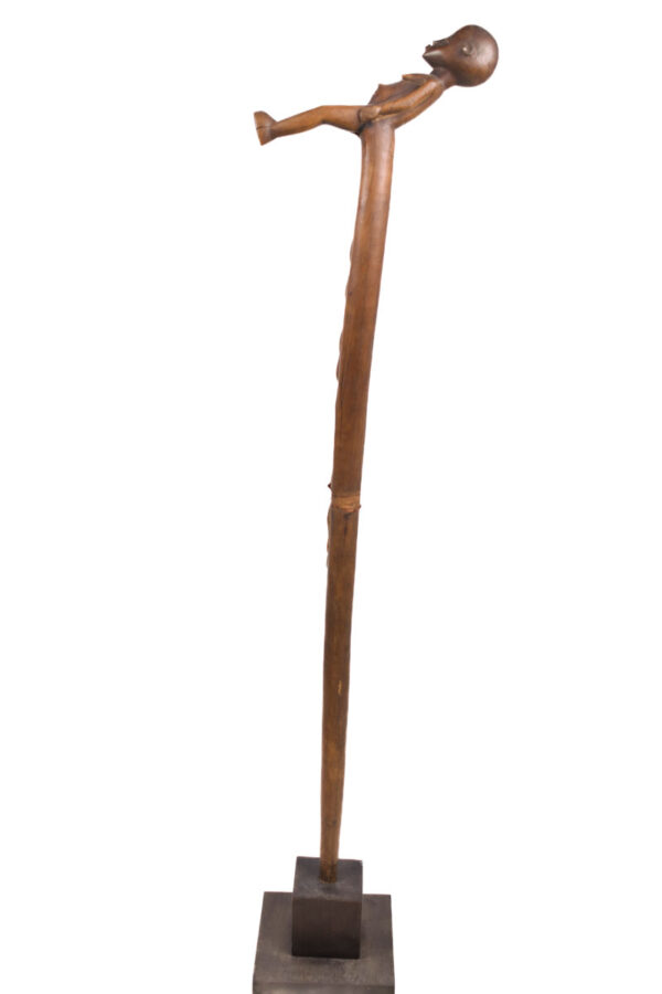 Power Stick / Scepter - Wood - Lobi - Burkina Faso - KF Schädler Certificate