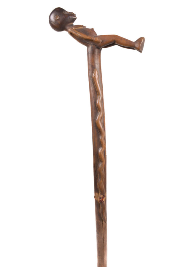 Power Stick / Scepter - Wood - Lobi - Burkina Faso - KF Schädler Certificate