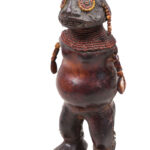 Fertility Doll - Terracotta, Beads, Leather - Chiki chiki - Cameroon