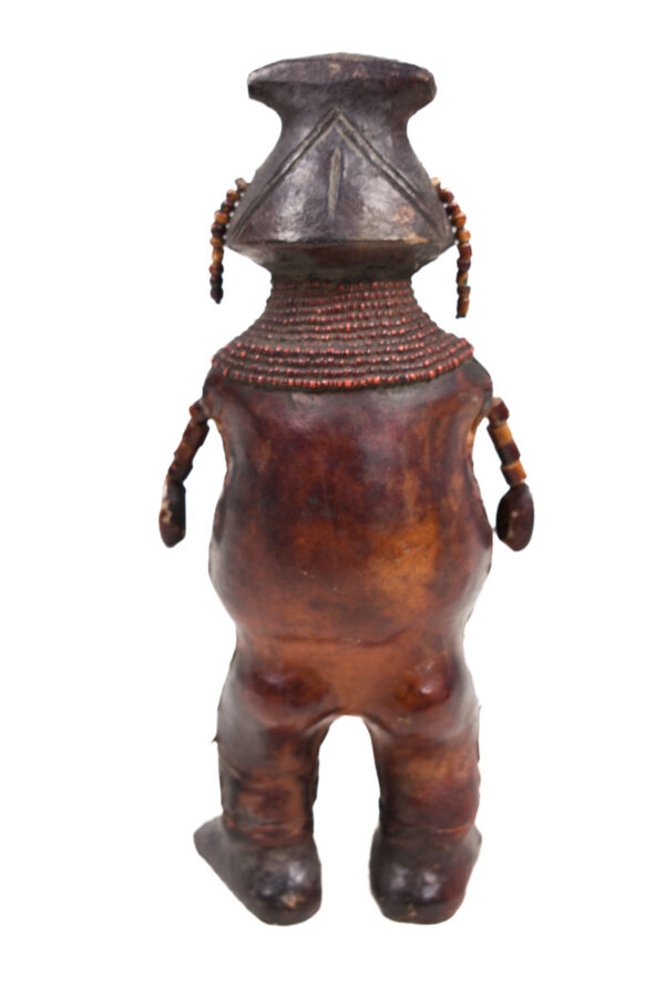 Fertility Doll - Terracotta, Beads, Leather - Chiki chiki - Cameroon