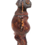 Fertility Doll - Terracotta, Beads, Leather - Chiki chiki - Cameroon