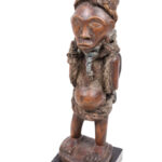 Figure - Wood, Leather, Rope - Bakongo Vili - Congo