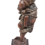 Figure - Wood, Leather, Rope - Bakongo Vili - Congo