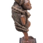 Figure - Wood, Leather, Rope - Bakongo Vili - Congo
