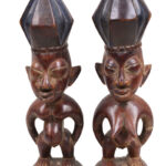 Ibeji Twins - Wood - Yoruba - Nigeria