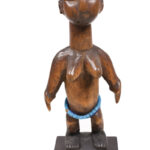 Venavi figure - Wood, Beads - Adan Ewe - Togo