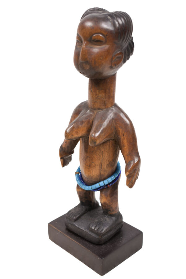 Venavi figure - Wood, Beads - Adan Ewe - Togo