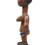 Venavi figure - Wood, Beads - Adan Ewe - Togo