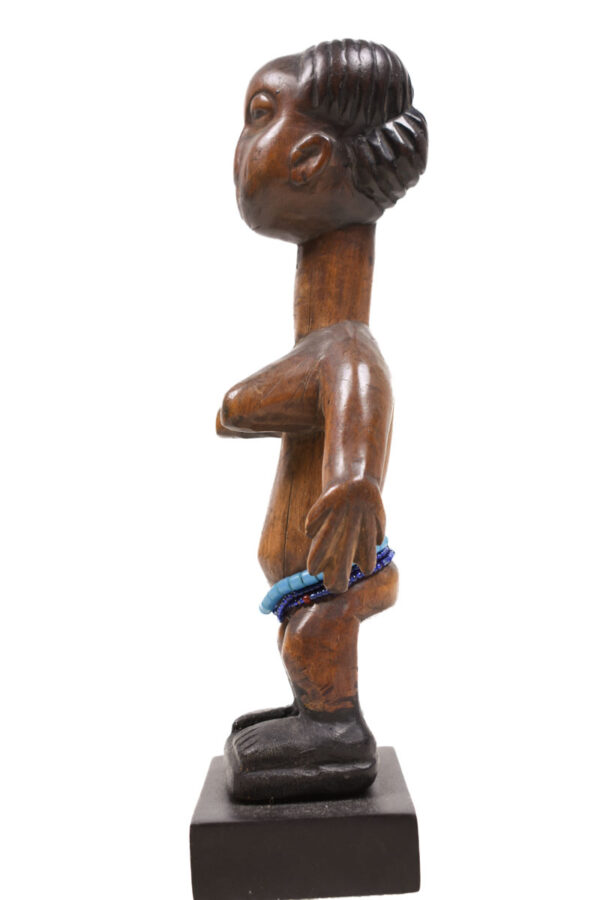 Venavi figure - Wood, Beads - Adan Ewe - Togo