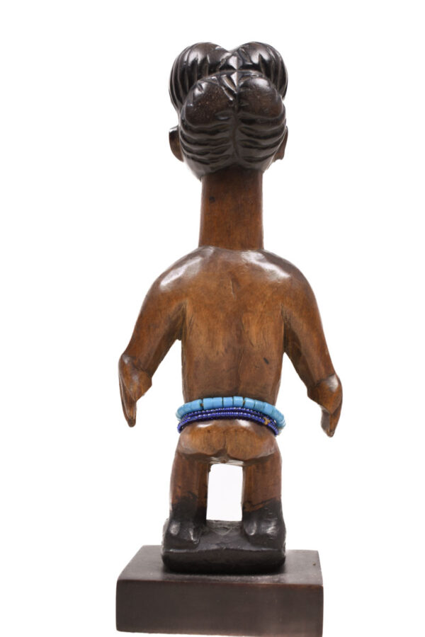Venavi figure - Wood, Beads - Adan Ewe - Togo