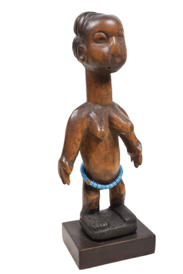 Venavi figure - Wood, Beads - Adan Ewe - Togo