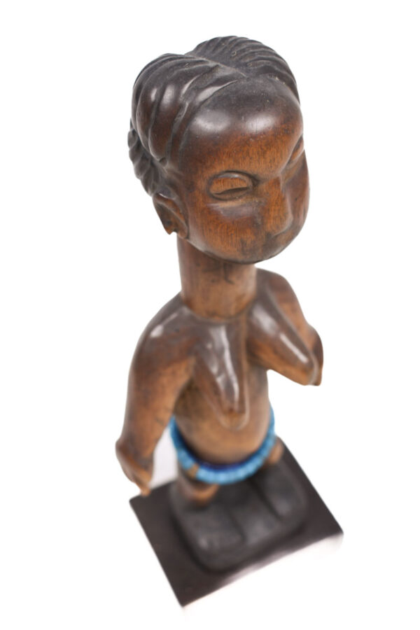 Venavi figure - Wood, Beads - Adan Ewe - Togo
