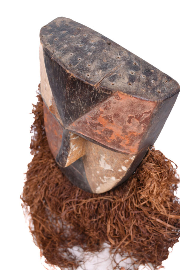 Mask - Wood, Raphia - Aduma - Gabon
