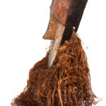 Mask - Wood, Raphia - Aduma - Gabon