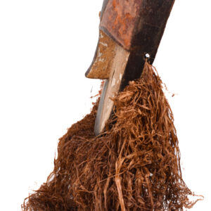 Mask - Wood, Raphia - Aduma - Gabon