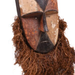 Mask - Wood, Raphia - Aduma - Gabon