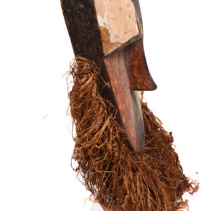 Mask - Wood, Raphia - Aduma - Gabon