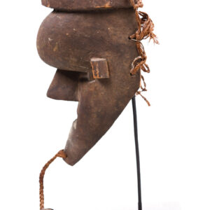 Initiation mask - Plant fibre, Wood - Salampasu - Congo