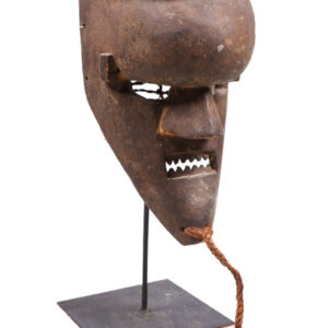 Initiation mask - Plant fibre, Wood - Salampasu - Congo