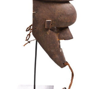 Initiation mask - Plant fibre, Wood - Salampasu - Congo