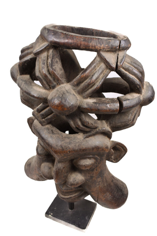 Helmet mask - Wood - Bamun - Grassland of Cameroon