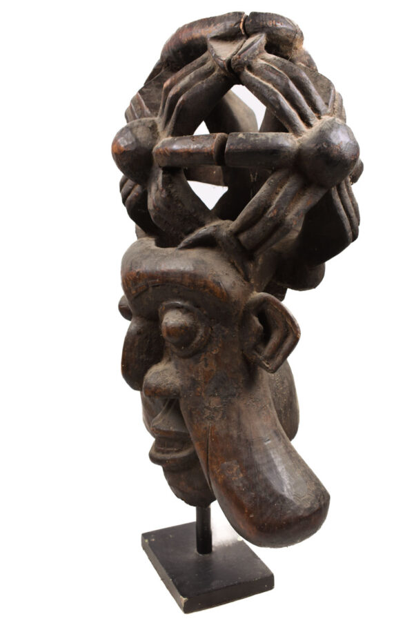 Helmet mask - Wood - Bamun - Grassland of Cameroon