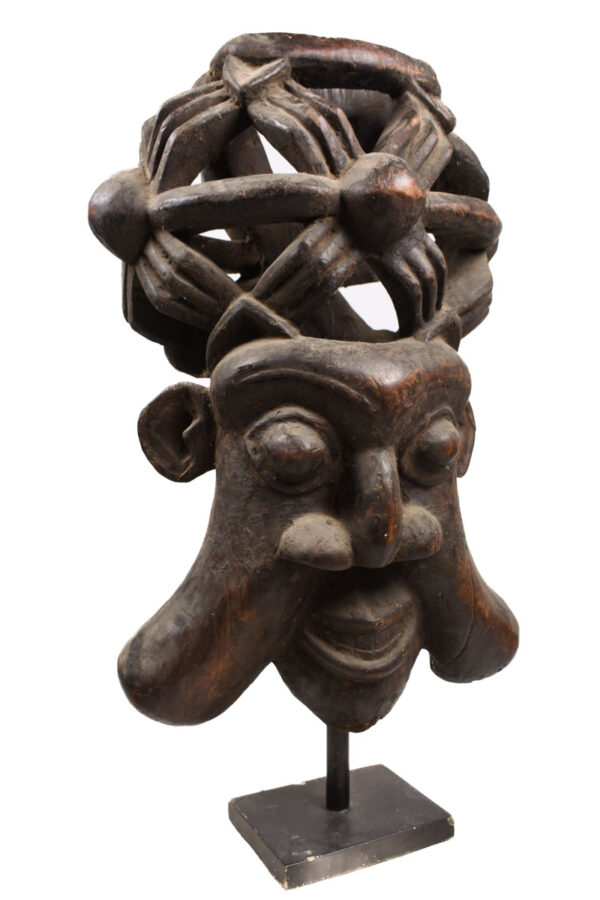 Helmet mask - Wood - Bamun - Grassland of Cameroon